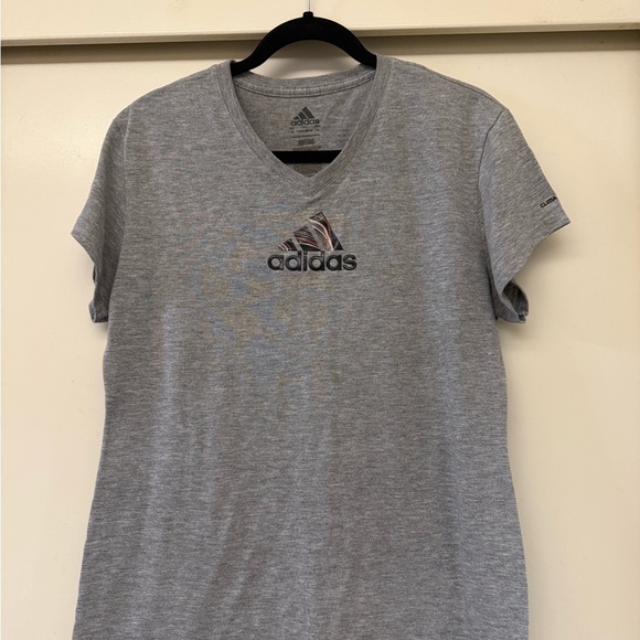 Adidas : Large : Gray Athletic Tee - Picture 3 of 3